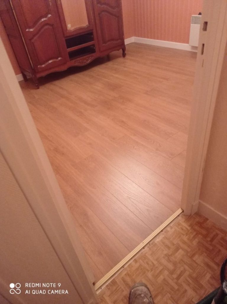 pose de parquet stratifié sol quimper (5)